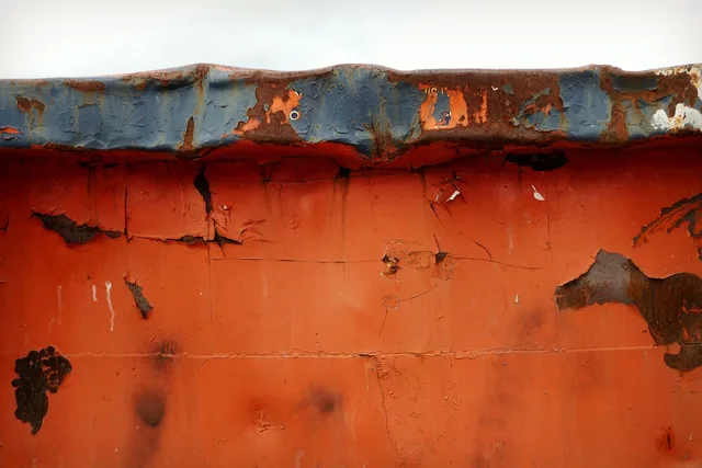 dumpster, trash, garbage, waste, outdoors, bin, construction, demolition, container, building, orange, rust, rusting, dumpster, dumpster, dumpster, dumpster, dumpster. How to keep dumpster rental containers and hoists road-ready